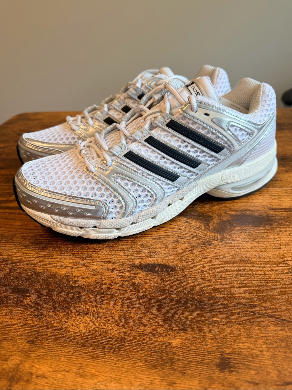 Adidas Adistar Silver/Black Mesh Running Sneakers 9.5M/10.5W